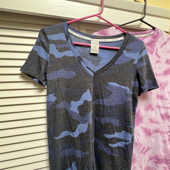 6 Victoria Secret PINK T-Shirt, Sleep Shirt Lot Sz XS - Picture 9 of 15